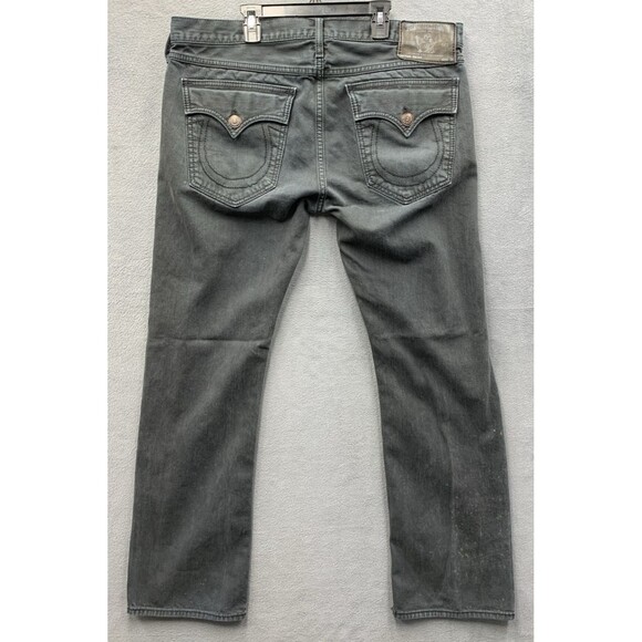 True Religion Other - True Religion Mens Ricky Denim Jeans Flaps 249-063034 Black Made In USA 38X32